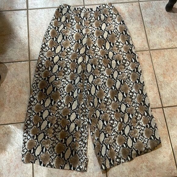 Sugarlips Pants - Sugar-Lips python print wide leg pants